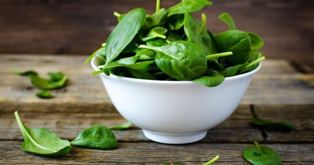 Spinach antioxidant foods