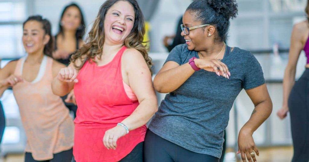 Weight Loss journey women dancing