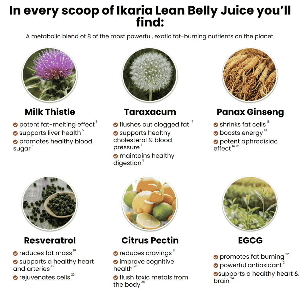 Ikaria Lean Belly Juice Ingredients min