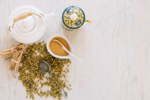 Herbs for kidney function in a natural detox tea setting