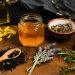A collection of powerful natural remedies including herbs, oils, and teas