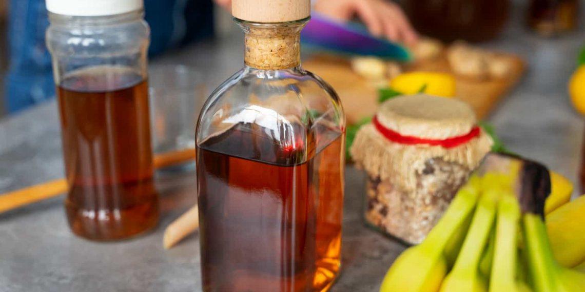 Bottles and herbs illustrating natural remedies that work