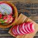 Freshly sliced dragon fruit showing powerful dragon fruit benefits