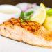 Grilled salmon with lemon, a rich source of vitamin D foods
