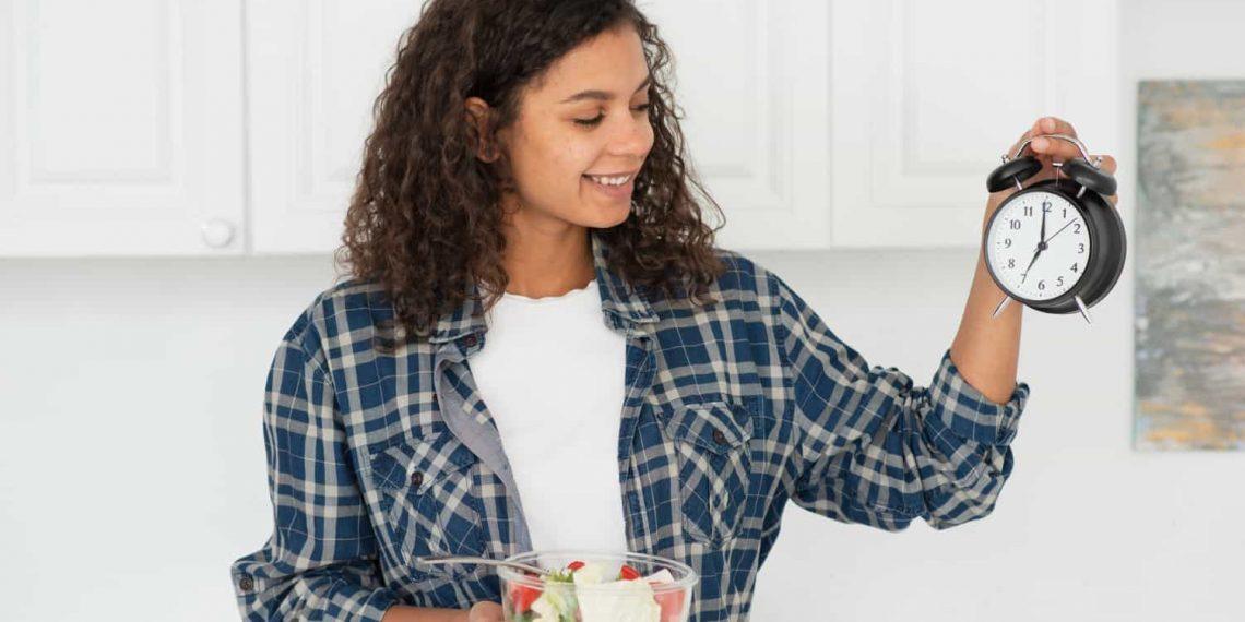 Woman practicing intermittent fasting for weight loss and energy