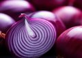 Sliced red onion with visible layers.