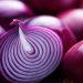 Sliced red onion with visible layers.