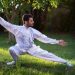 Man practicing Tai Chi in a park.