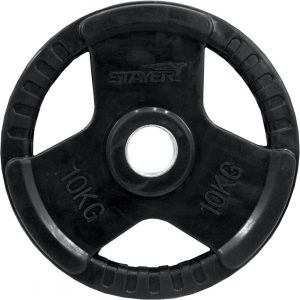 10kg weight plate with grip design, ideal for strength training.