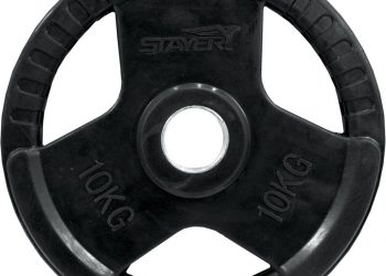 10kg weight plate with grip design, ideal for strength training.